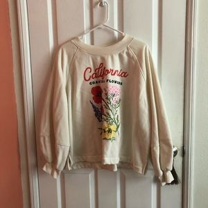 Old Navy “California Coastal Flowers” Sweatshirt